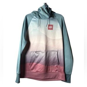 686 Waterproof Pullover Hoodie Woman’s Dream Mountain Clay Pink Putty Medium